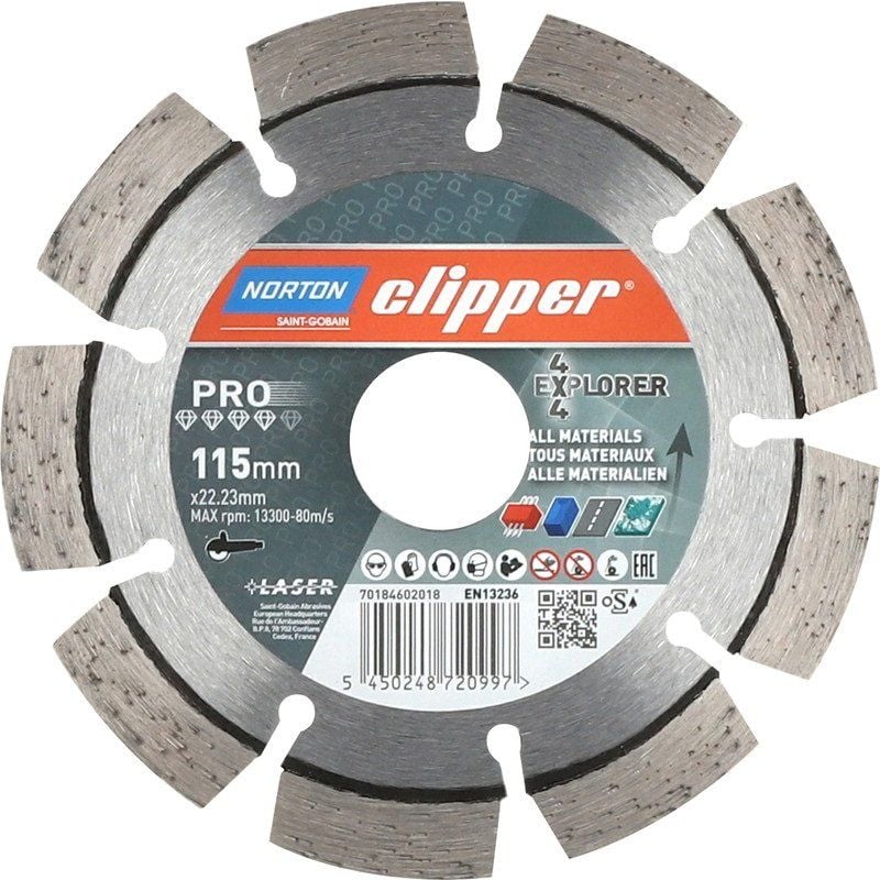 NORTON Clipper 4x4 Explorer Universal Elmas Testere 115 mm