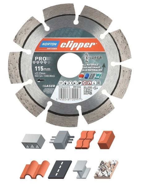 NORTON Clipper 4x4 Explorer Universal Elmas Testere 115 mm