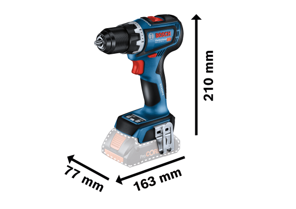 BOSCH GSR 18V-90 + GDR 18V-220 Şarjlı Vidalama ve Delme Seti 4 Amper Çift Akülü
