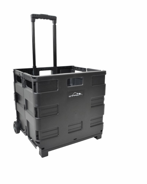 NURGAZ Katlanır Tekerlekli Kamp Kasası (NG C139 Siyah)