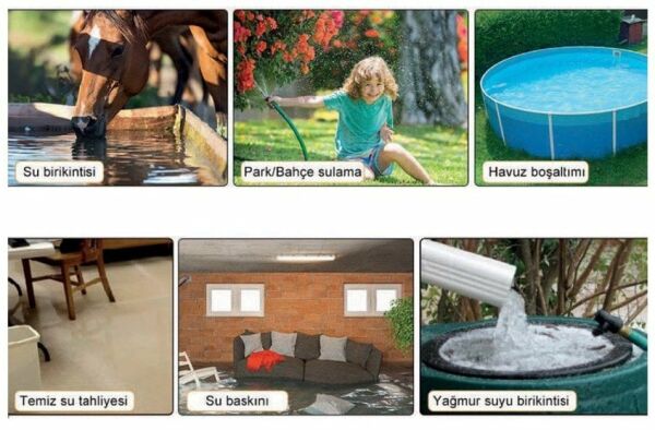 Rainpump CS550P-N Plastik Gövdeli Temiz Su Drenaj Dalgıç Pompa