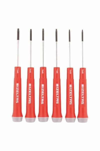 İzeltaş- Elektronikçi Tip Klemens Torx Uçlu Tornavida Takımı 6 Parça