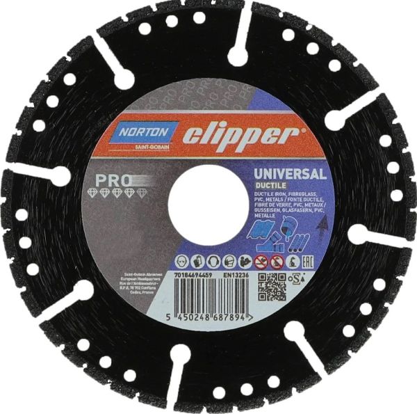 NORTON Clipper Ductile 115 mm Elmas Metal Kesme Testere - Disk (Taşlamalar için)