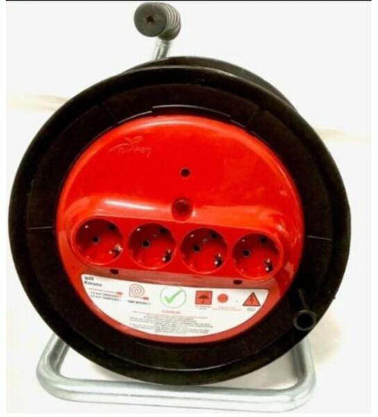 RETTA RUK1000- Makara Seyyar Kablo 4 Prizli 3x2.5mm 50metre