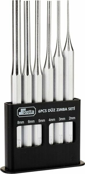 RETTA PİM ZIMBA SETİ 6 PARÇA DÜZ (VAKUMLU) - RPS0208