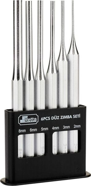 RETTA PİM ZIMBA SETİ 6 PARÇA DÜZ (VAKUMLU) - RPS0208