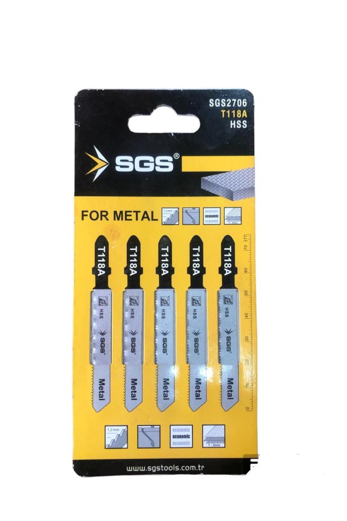 SGS T118A 5'li Dekupaj Ağzı Metal T118