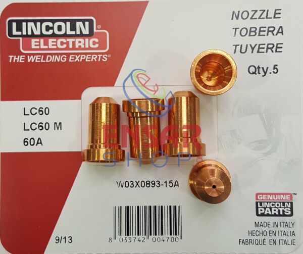 LINCOLN W3X893-15A Plazma Nozul Nozzle 15A