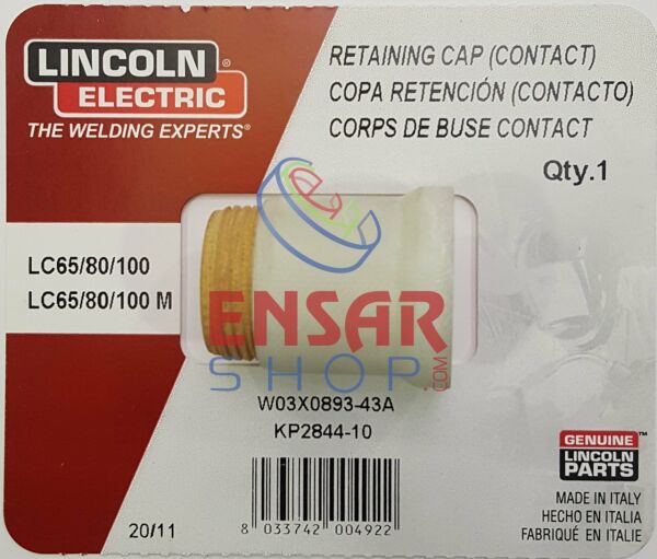 LINCOLN W3X893-43A Retaining Cap(Contact) (KP 2844-10)