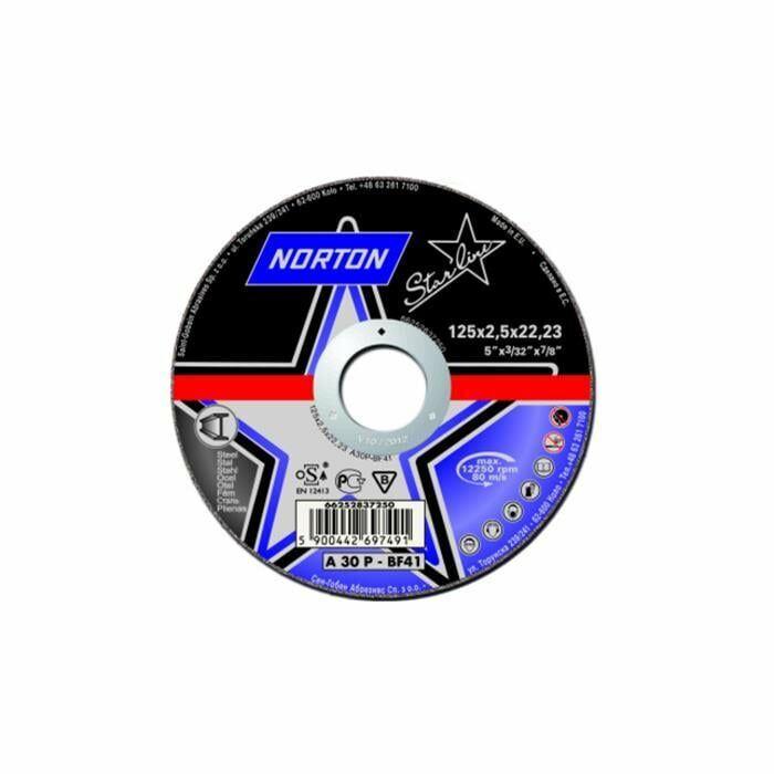 NORTON 115x2.5 mm Metal Kesme Taşı (Starline)