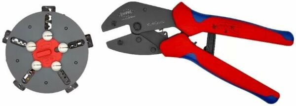 KNIPEX MultiCrimp® Değiştirilebilir Magazinli Pabuç Sıkma Pensesi (973302)