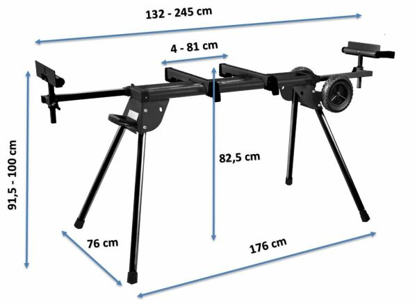 NORTON Clipper CWM Tekerli Taşıma ve Kesim Sehpası (Gönye Kesme Makinaları için)