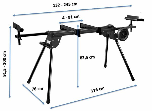 NORTON Clipper CWM Tekerli Taşıma ve Kesim Sehpası (Gönye Kesme Makinaları için)