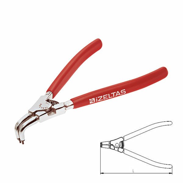 İzeltaş- Dış Segman Pense 275 Mm Yaylı Eğri