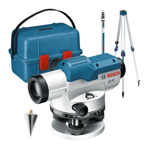 Bosch GOL 32 D BT 160+GR 500 Optik Hizalama 120 MT - 0601068502