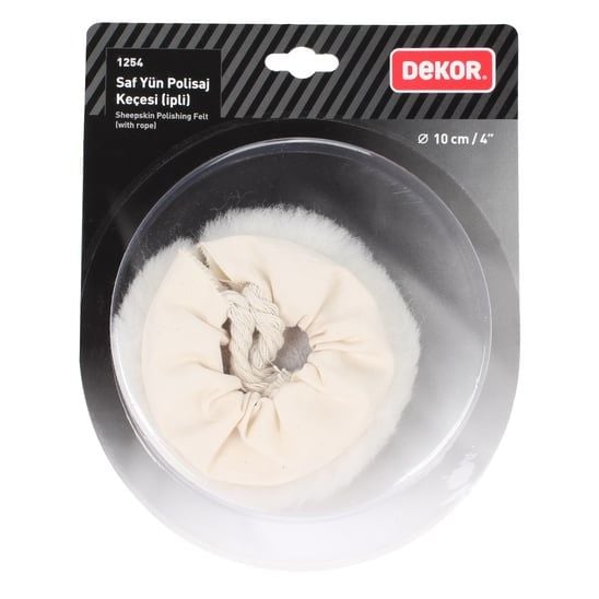 Dekor 1254 Saf Yün Polisaj Keçesi İpli Çap 10cm