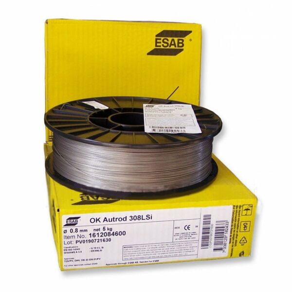 ESAB 308 0.8 mm Paslanmaz Gazaltı Kaynak Teli (5 kg)