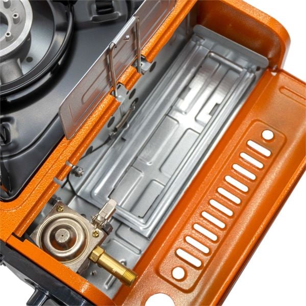 ROX Camping Portatif Kamp Ocağı Turuncu - 2 Adet Rox Gaz Kartuş HEDİYELİ