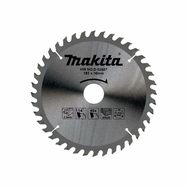 MAKİTA D-52607 Daire Testere 185x2.2x30 mm 40 Diş Ahşap