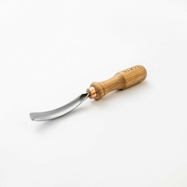 STRYI 110915 Bükülmüş Derin Oluklu Ahşap Oyma Iskarpelası 15 mm