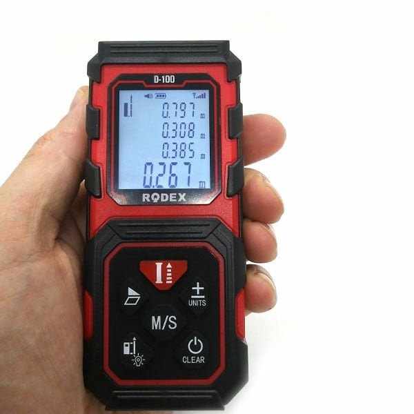 Rodex Lazer Metre Mesafe Ölçer 100 Metre