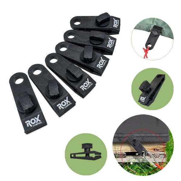 ROX Camping Kamp Çadırı, Tente, Tarp-Branda Klipsi 6 Adet (153CAMP0113)