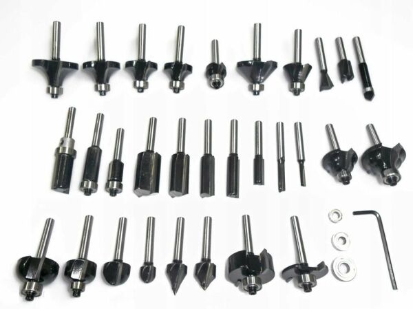 BOSCH 8 mm Saplı Profesyonel Ahşap Freze Bıçak Seti 30 Parça (2607017475)