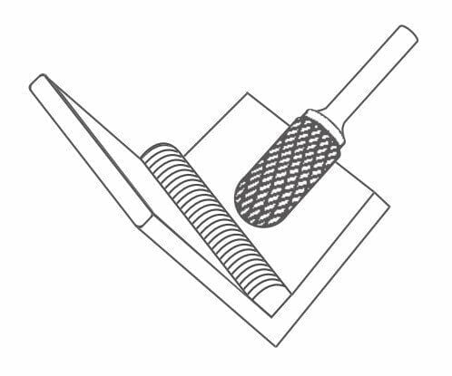 NEXON C Tip 3 mm Yuvarlak Başlı Silindir Elmas - Karbür Kalıpçı Freze Ucu (Dremel Uyumlu)
