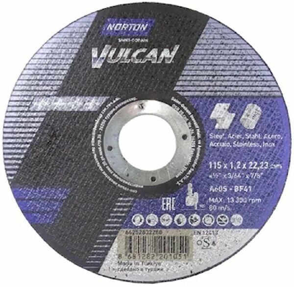 NORTON 125x1 mm Inox Kesme Taşı (Vulcan Plus)