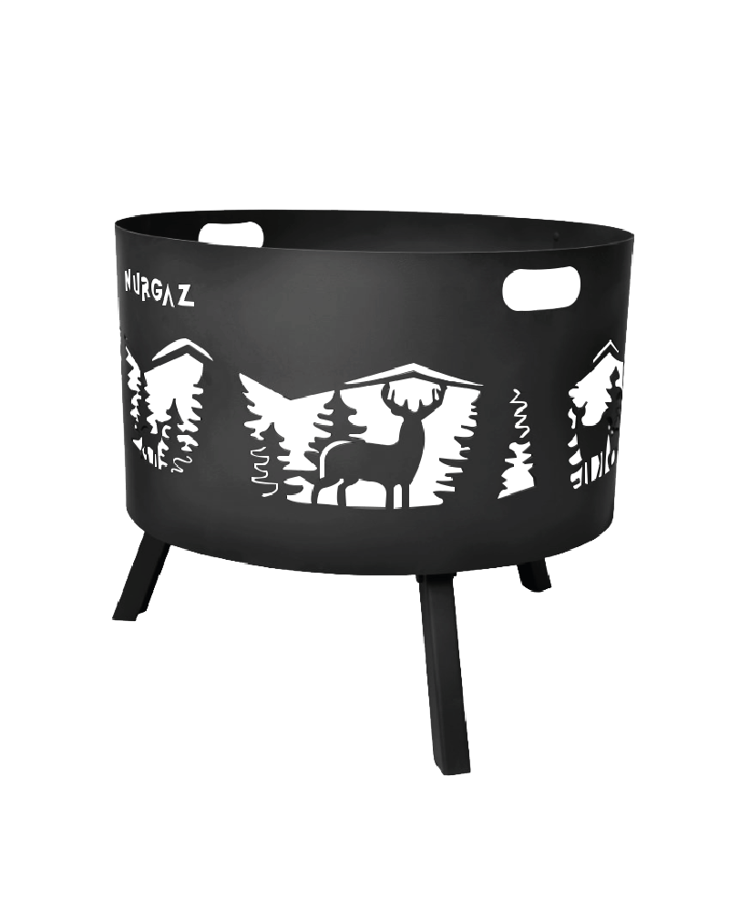 NURGAZ Geyik Desenli Orman Şöminesi (NG OSG)