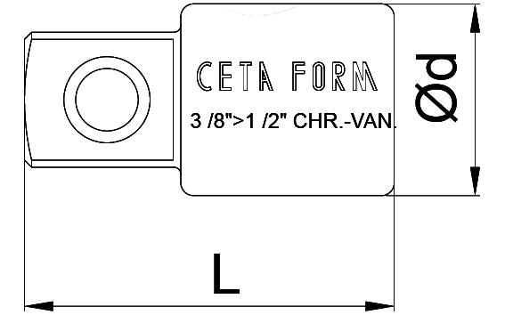 CETA-FORM C11-92S Lokma Adaptörü 3/8- 1/2