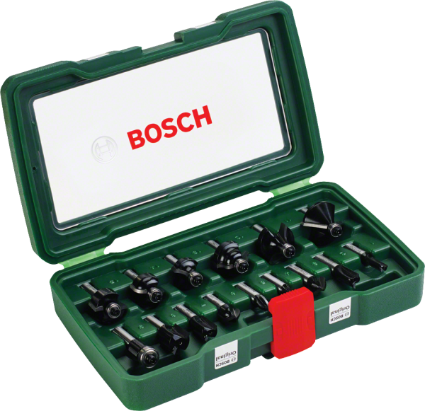 BOSCH 8 mm Ahşap Freze Uç Seti 15 Parça (2607019469)