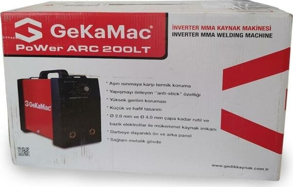 GEKAMAC POWER ARC 200 LT Çanta Kaynak Makinesi