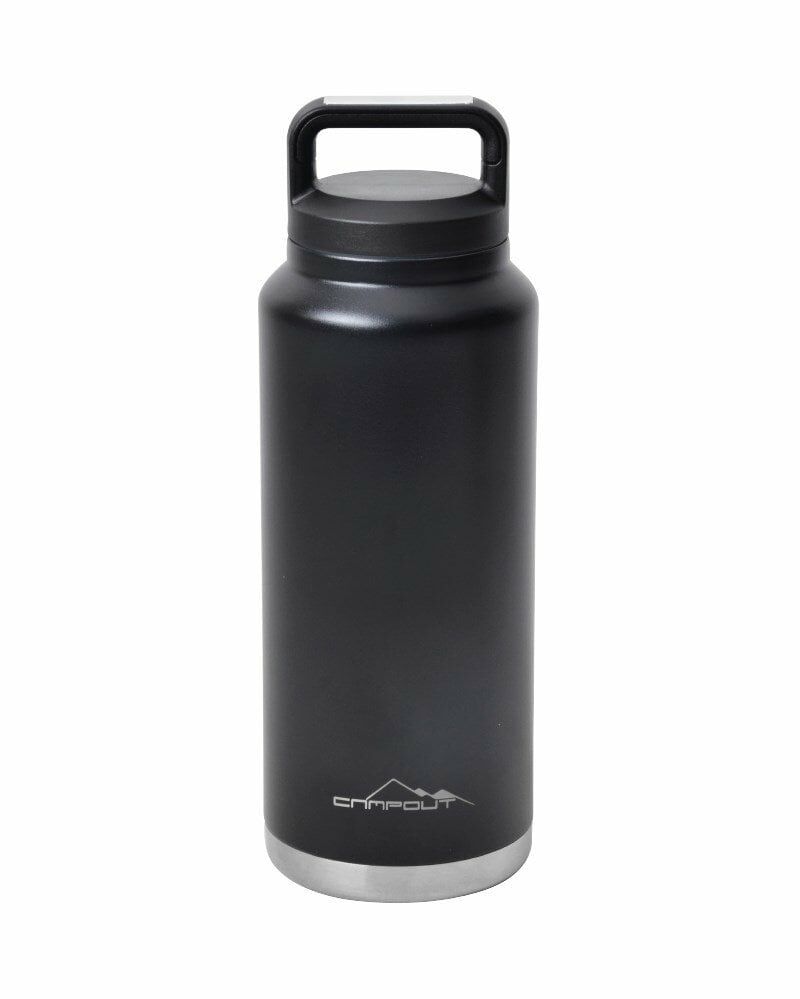 NURGAZ Campout Çift Katmanlı Termos Siyah 1000 ml (NG 163)