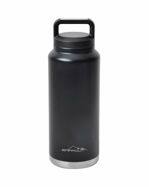 NURGAZ Campout Çift Katmanlı Termos Siyah 1000 ml (NG 163)