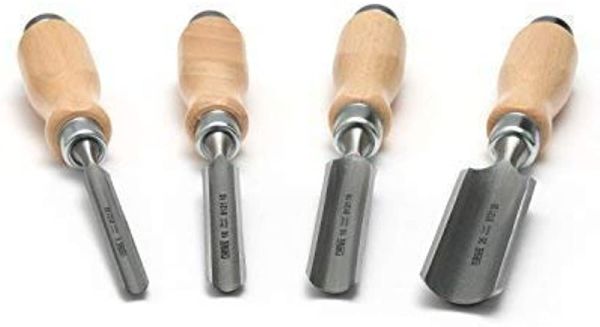 NAREX 863510 Wood Line Oluklu Iskarpela Seti 4 Parça