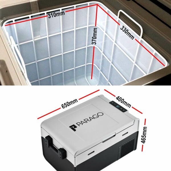 PARAGO PG45 Kompresörlü Araç Buzdolabı 45 Litre 12/24 Volt
