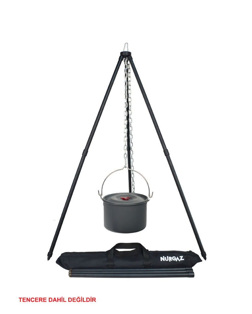 NURGAZ UAIM Üç Ayaklı Portatif Metal Izgara