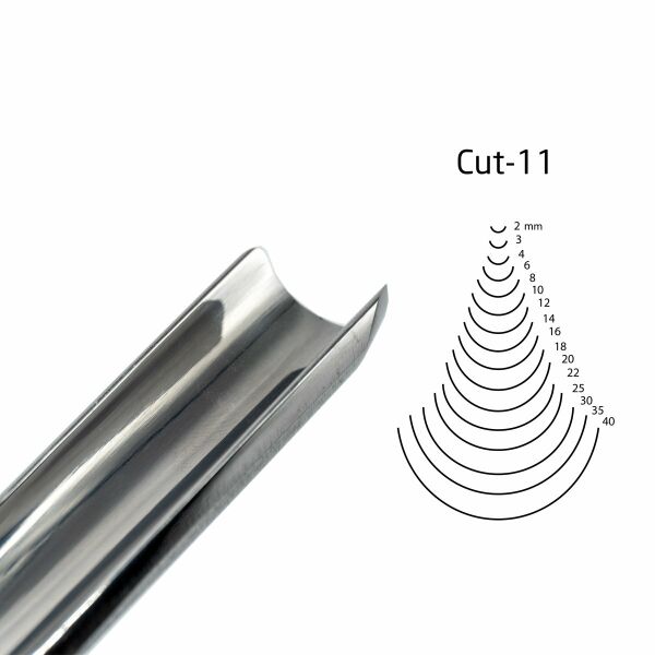 KIRSCHEN  Two Cherries Düz Tip Geniş Oluklu Iskarpela 18 mm Cut11 (3111018)