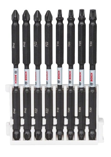 BOSCH Impact Control 8'li Çift Taraflı Bits Uç Seti 110 mm Boy (Torklu Vidalamalar için)