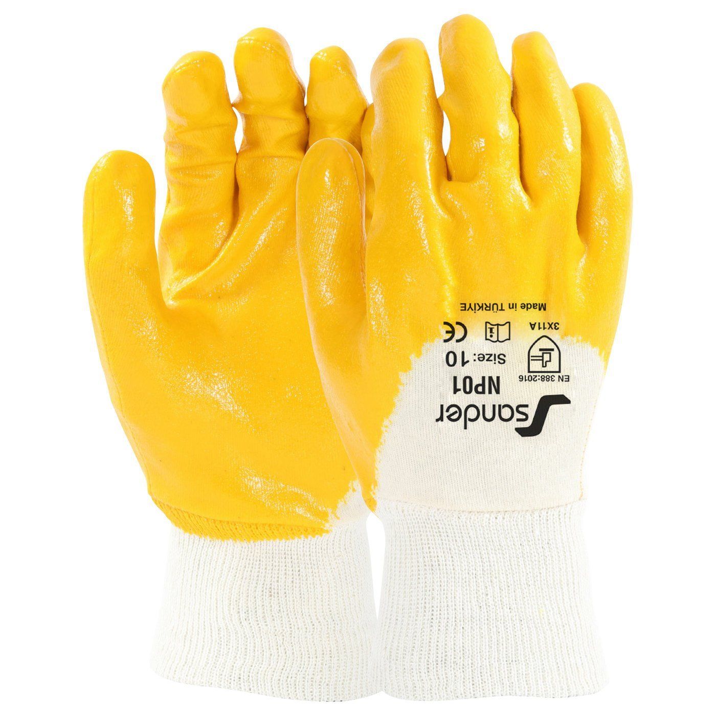 SANDER NP 01 Nitril Eldiven 9 Numara