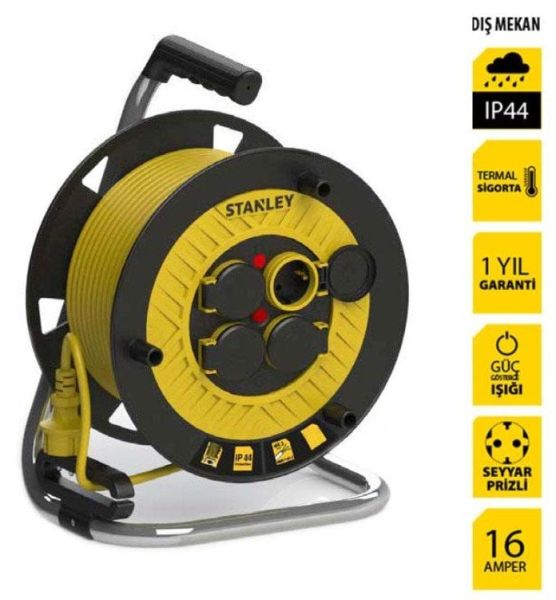 STANLEY ST-P-4025 Makaralı Ara Kablo 3x2.5 mm 40 Metre