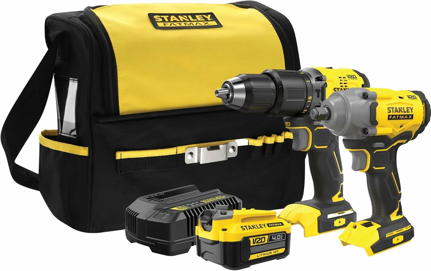 Stanley Fatmax 18V Şarjlı Kömürsüz Darbeli Matkap & Şarjlı Somun Sıkma 1x4Ah Akü - SFMCK217M1S