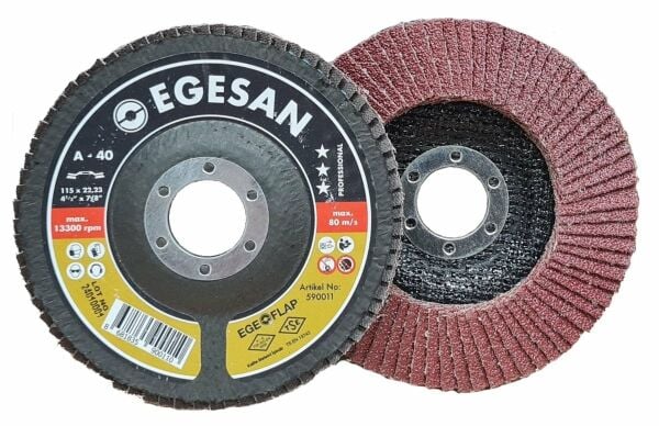 EGESAN Pro 115 mm Flap Disk Zımpara Al.Ox (Kum Seçiniz)