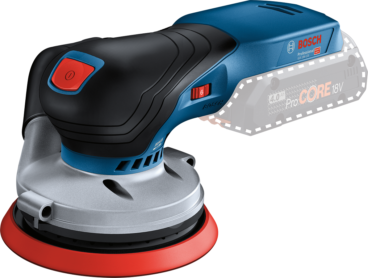 BOSCH GEX 18V-125 Akülü Eksantrik Zımpara Makinası 18 Volt (Akü ve Şarj Aleti Hariç)