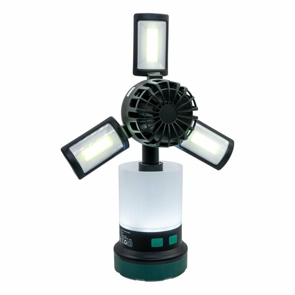 ROX Şarjlı Çok Fonksiyonlu Fanlı Outdoor Kamp Feneri 350 Lümen (153ROX0218)