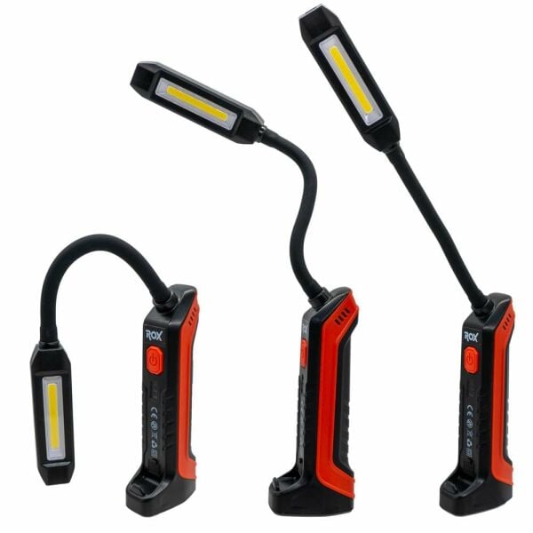ROX Şarjlı Çok Amaçlı Esnek Boyunlu Çalışma Feneri 1000 Lümen (153ROX0220)