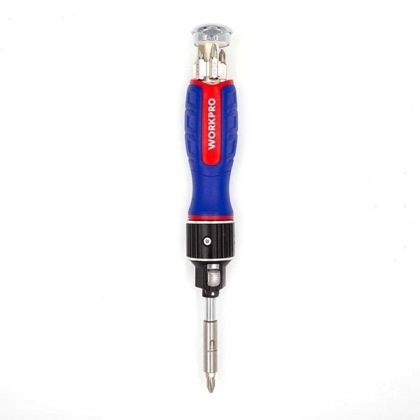 WORKPRO WP221069 6-IN-1 Profesyonel CR-V Cırcırlı Manyetik Tornavida Seti