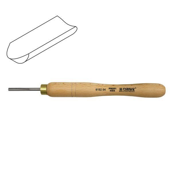 NAREX 819204 Oyma Ağızlı HSS Mini Ahşap Torna Bıçağı 4.7x50 mm