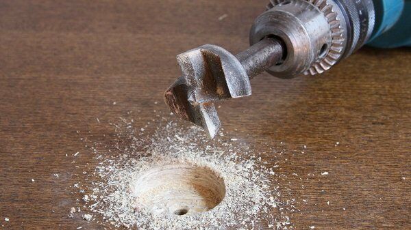 TOPSHOP 100 mm Tas Menteşe Freze Matkap Ucu (Elmas Uçlu)